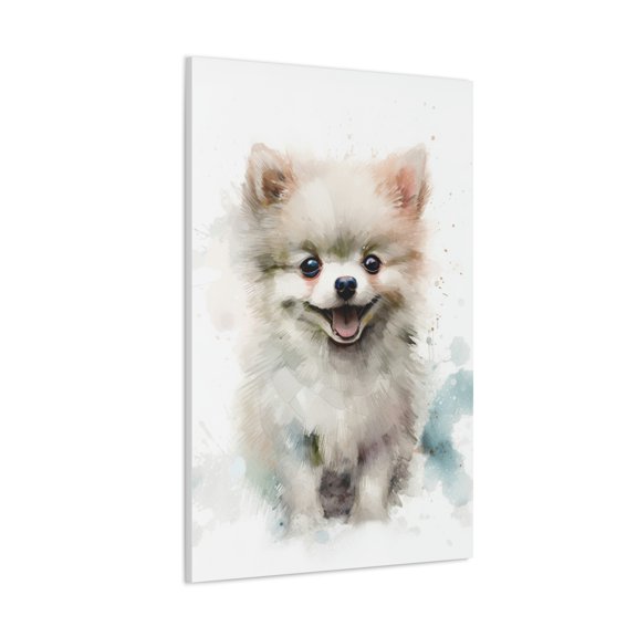 Watercolor Pomeranian Painting 16 - Nursery Collection - Bedtime Stories