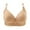 Beige, variant on Plus Size Wirefree Bra Woman's Printing Gathered Together Large Size Daily Bra Underwear No Rims Beige 6(M)