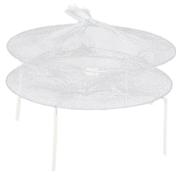 KAKOWELY fish trap Portable Shrimp Casting Net Round Minnow Fishing Trap Fishing Accessories12.99"X12.99"X0.2"