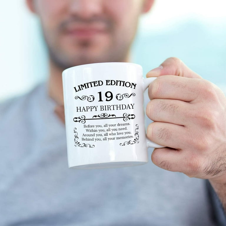 19th Birthday Gifts for Women Men - 11 oz Coffee Mug - 19 Year Old