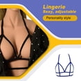 thumbnail image 3 of Brassiere Material Premium Cupsess Lencería Firfieza Apasionada Misterioso Dulce Regalo Ambiente romántico Moda Cupless Bras RoyalBlue sidaley XX000635-05, 3 of 6