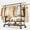 2 Rods + 2 shelves/Black, variant on UNTIMATY 670 lbs Heavy Duty Clothes Rack with Wheels and Adjustable Double Rods Stainless-Steel Garment Rack with Mesh Shelf and Adjustable Height Clothes Drying Rack, 75"L×70"H×23"W