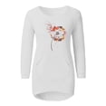 thumbnail image 4 of Bovemsi Womens Sweaters Casual Solid Long Sleeve Jumper Blouse Cute Sweaters, 4 of 5