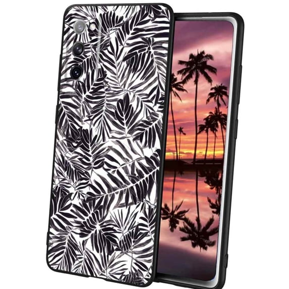 Compatible with Samsung Galaxy S20 FE Phone Case, Exotic-Leaves Case Men Women, Flexible Silicone Shockproof Case for Samsung Galaxy S20 FE