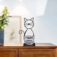 thumbnail image 2 of Maceta de cristal de escritorio Rungungde, soporte de metal para macetas de gatos, estaciones de propagación de plantas de interior, terrario único, decoración del hogar, regalos con temática de, 2 of 8