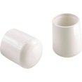 thumbnail image 4 of Shepherd Hardware 5026044 0.625 x 0.625 in. Round Vinyl Leg Tip, White - Pack of 4, 4 of 4
