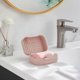 thumbnail image 2 of Jaboneras de viaje, 2 unidades, jaboneras de viaje, jaboneras portátiles, para viajes, camping y gimnasio (rosa), 2 of 5