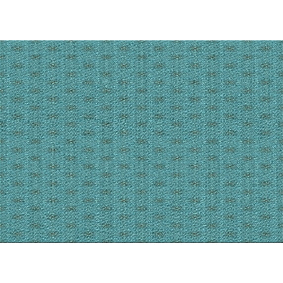 Ahgly Company Indoor Rectangle Patterned Aquamarine Stone Green Area Rugs, 7' x 9'