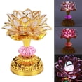 thumbnail image 4 of DOLITY Lampe Lotus LED Colorée à Piles Veilleuse Sainte pour Fournitures Bouddhistes avec Musique, 4 of 9