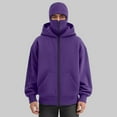 thumbnail image 5 of LiJinLong Balaclava Hoodie Zipper Unisex Thermal Insulated Wind Resistant for Snowboarding Skiing Hiking in Extreme Cold Outdoor Adventure Jacket S-XXL, 5 of 6