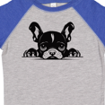 thumbnail image 4 of Inktastic Peeking French Bulldog Boys or Girls Toddler T-Shirt, 4 of 5