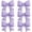 Purple, variant on Gogcaro Blue Bow Balloons, 6 Pcs Foil for Birthday Party | 30 Inch Light Blue Bow Shaped Balloons for Birthday Graduation Wedding Proposal Christening Bridal Party Decorations