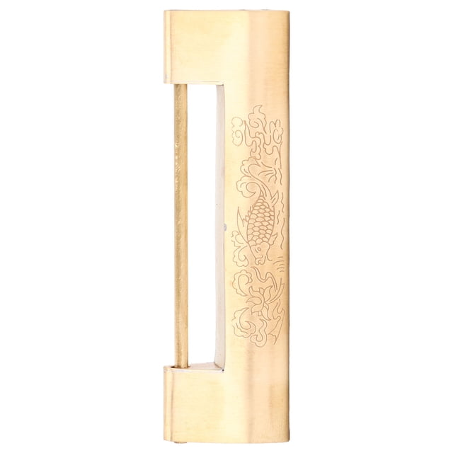 Jewelry Box , Carved Brass 8cm Spacing Antique With Key For Cabinet Door