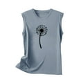 thumbnail image 4 of ZyeKqe Tank Top for Women Sleeveless Crewneck T Shirts Graphic Print Going out Tops Summer Casual Loose Basic Shirts, 4 of 5