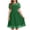 Army Green, variant on Edvintorg Girl's Dresses Fashion Tulle Puff Sleeve Casual Sundress Summer Crew Neck A Line Dress Size 5-16
