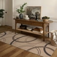 thumbnail image 5 of SUNDEREY 2'6"x8' Geometri Kitchen Rug,Runner Rugs 2.6x8ft Hallway Easy Jute Rug,Non Slip Washable Circular Pattern Rug,Soft Non-Slip Khaki Indoor Carpet for Entryway Laundry Bedroom,Khaki, 5 of 9