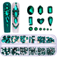 thumbnail image 3 of Diamantes de imitación para uñas gemas de cristal cuentas de uñas de tamaño múltiple para uñas joyería artesanal DIY MFZFUKR CPB-US-CJZ342-5, 3 of 5