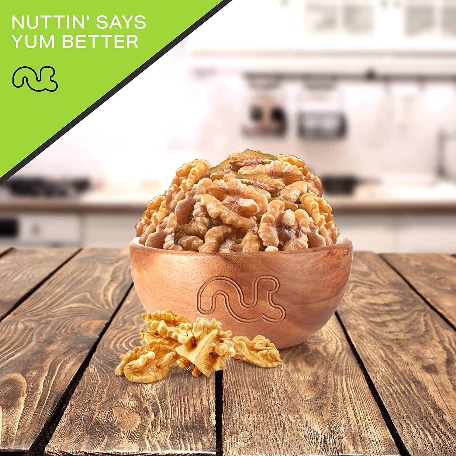 Nut Cravings Raw Walnuts Halves & Pieces, Unsalted, Shelled (80oz - 5 lbs)