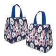 thumbnail image 2 of Pioneer Flower Floral Print Pattern Insulated Lunch Bag for Women & Adults,Large Portable Soft Cooler Lunch Bag,Thermal Food Storage Tote with Pearl Cotton,8.66L,8.75x5.75x9.5 Inch, 2 of 6