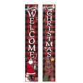 thumbnail image 1 of (29) Feliz Navidad Santa Fiesta Banner Colgante Banners de Jardín Decoración de la Puerta de Navidad Afortunado Sencillez, 1 of 5