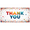 4A, variant on Colorful Design Thank You Banner Decorative Confetti Pattern Party Decoration for Appreciation Event Celebration Indoor Decoration