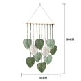 thumbnail image 4 of 5X Hoja de Macramé para Colgar en la Pared de la HabitacióN , DecoracióN del Hogar, Tapiz de Pared EstéTico Tejido, DecoracióN de la Boda para la HabitacióN del Hogar, Verde, 4 of 5