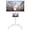 White, variant on BONTEC Mobile TV Stand with Wheels, Rolling TV Cart for 23-65 Inch LED LCD TVs, Tilt Floor Mount with Adjustable Shelf, Holds 88 lbs, Max VESA 400x400mm