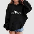 thumbnail image 2 of Zshosam Teen Girl Clothes Trendy Girls' Soft Long Sleeve Pullover Hoodie Sweatshirt Size 7T 8T,(Black 7-8 Years), 2 of 4