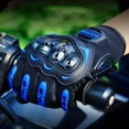 thumbnail image 4 of Guantes De Moto Pantalla Táctil Todoterreno Al Aire Libre Color Azul Talla G, 4 of 8