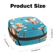 thumbnail image 2 of Cupid Mini Plush Sanitary Napkin Pouch - Makeup Bag, Period Bags for School, Small Travel Toiletry Bag for Women - 4.7x6.6x6.6 in, 2 of 6