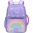thumbnail image 4 of Mochila escolar para estudiantes de primaria de tercero a sexto grado, para niños de uno a dos años, resistente al agua, con reducción de carga, mochila con protección de cresta para niñas de 6 a 12, 4 of 4