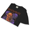thumbnail image 3 of Iron Maiden Five Heads are Better Mineral Wash Womens Crop Tee, 3 of 7