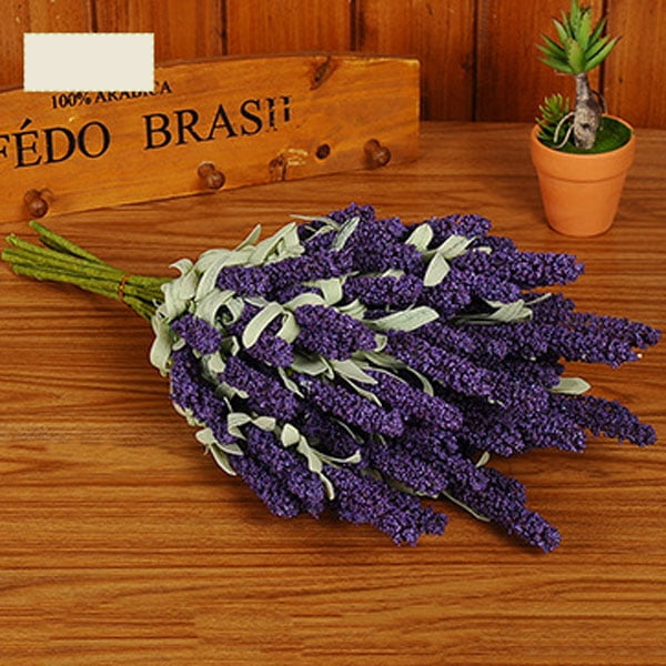 1 Bunch Foam Flower Lavender Artificial Flower Bouquet For Home Wedding