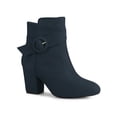 thumbnail image 1 of Unique Bargains Women's Round Toe Block Heel Boots Ankle Booties Blue (Size 8), 1 of 7