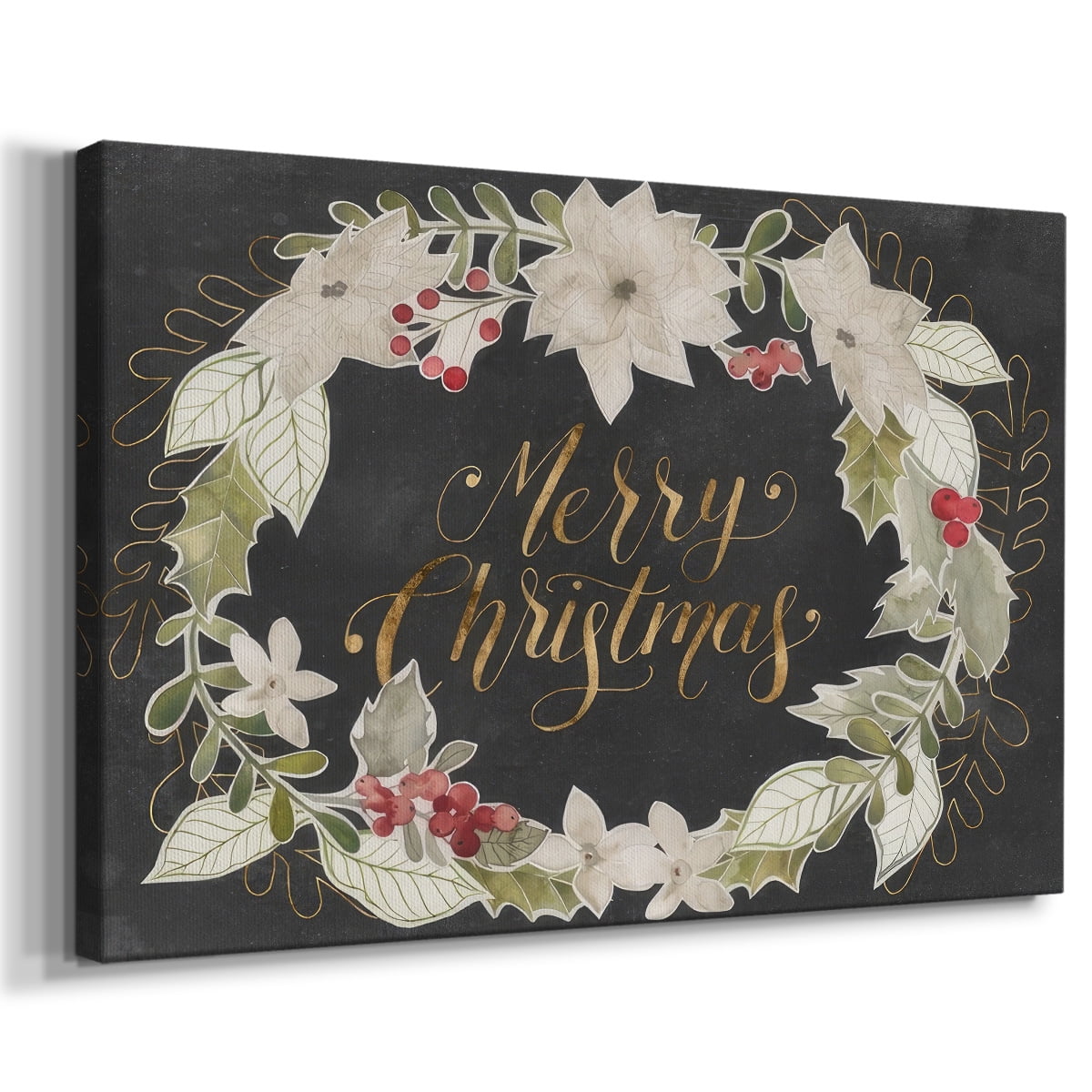 Gilded Christmas Collection A- Gallery Wrapped Canvas