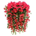 thumbnail image 3 of Artificial Violet Hanging Flower Bundle Garden Wall Fence Decorative Fake Flower, 3 of 7
