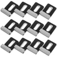 thumbnail image 1 of FONDOTIN Ensemble de 4 Clips de Fixation pour Miroir pour Usage Résidentiel Clips de Support en Métal Argenté, 1 of 6