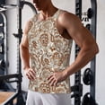 thumbnail image 5 of Logiee Indian Paisley1 Print Men's Workout Tank Top,Quick Dry Workout Tank Top,Gym Muscle Tee,Fitness Bodybuilding Sleeveless T Shirt-Medium, 5 of 7