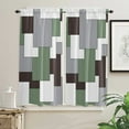 thumbnail image 2 of Green Modern Geometric Mid Century Curtain Home ration Living Room Short Curtains Window Treatments For Kitchen Bedroom, 2 of 5