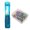 D Multicolore, variante sur Agrafeuse de Trombones Distributeur de Trombones Portable Sans Perçage Pousse-Papier avec 50 Pinces Métalliques Transparentes Rechargeables Fournitures de Bureau et Scolaires