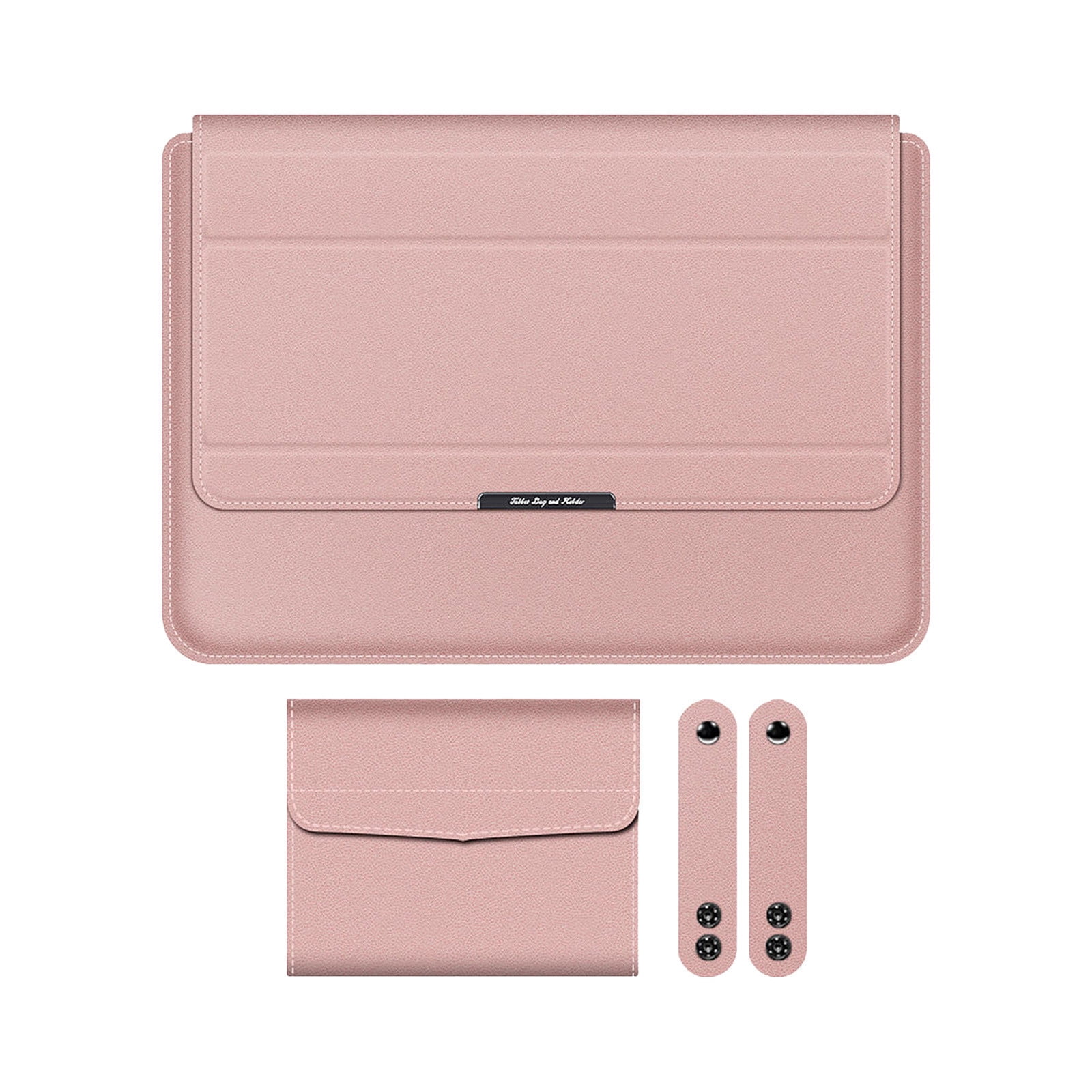 Staron under $5! 11-12 Inch Universal Laptop Sleeve Case with Stand, Leather Protective Cover for MacBook Pro Air, Portable Computer Bag for Travel Business