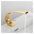 thumbnail image 4 of Basin Faucet Gold Bathroom Mixer Tap Rose Gold Wash Faucet Nickel Lavotory Faucet Brass Hot and Cold Waterfall Faucet ,Easy to Use, 4 of 7