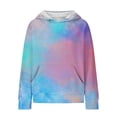 thumbnail image 4 of Mercatoo Girls Ribbed Hoodie Clothes Cute Cotton Soft Pullover Sweatshirts Teen Kids Long Sleeve Hoodie Tops with Pockets, 4 of 7