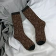 thumbnail image 5 of Fuzoiu Autumn Brown Plants Print Athletic Crew Socks for Men & Women,Casual Crew Socks,Above Ankle Crew Socks for Business, Casual, 5 of 6
