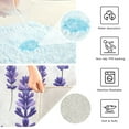 thumbnail image 3 of Yayeee Bath Rug for Bathroom Floor Non Slip Rectangle Fluffy Soft Absorbent Mat, 16"x24", Lavender Pattern, 3 of 7