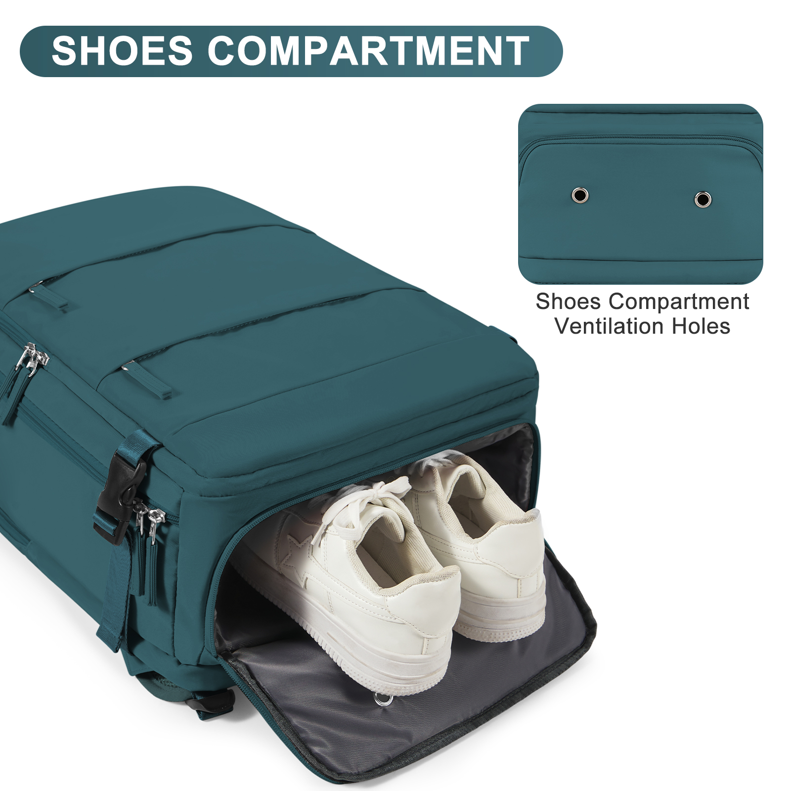 SYCNB Large Travel Backpack with Laptop Compartment photo 8