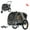 Gray, variant on DOGGYHUT Premium Medium Pet Bike Bicycle Trailer & Stroller 2 in 1 for Small Dogs, Low Center of Gravity, Parking Brakes, Easy Folding Frame, Bicycle Carrier