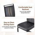 thumbnail image 2 of ExtraLco Dining Table Set for 4, Black Wood Grain Table with 4 PU Chairs for Kitchen Dining Room, 2 of 10