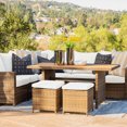 thumbnail image 3 of Coaster Home Furnishings Milano 5 Piece Wicker Sofa Patio Dining Set, 3 of 12