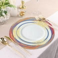 thumbnail image 3 of Round Woven Placemats Set of 6, 15-Inch Rainbow Colorful Boho Circle Placemats, Heat Resistant and Non-Slip for Kitchen Dining Table Decor, 3 of 14